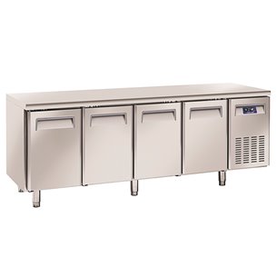 Mesa Refrigerada Pastelería 60×40 4 Puertas Opacas Serie PA Sin Peto PA 4100 Eurofred