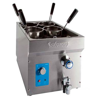 Valentine- Cocedor de Pasta Eléctrico 20 Litros 4 Cestas con Grifo VALENTINE LIGURIA