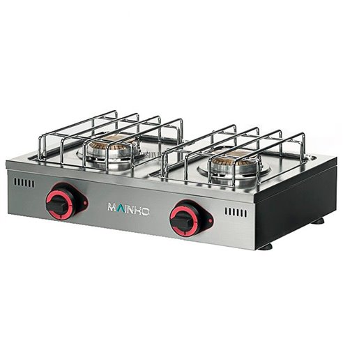 Cocina 2 Fuegos a Gas Serie Snack 600x385x190h mm MAINHO FOC-2 