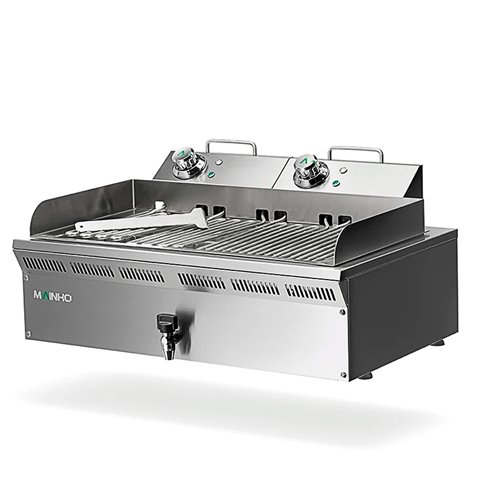 Mainho- Barbacoa Eléctrica con Fondo de Agua Serie Eco-Line 800x500x240h mm MAINHO ELB-82EM