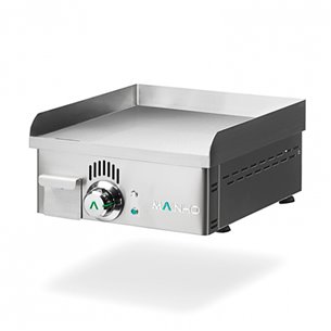 Mainho- Plancha Eléctrica Acero Rectificado Lisa Serie Novo-Snack 400x440x180h mm MAINHO NSEM-40N