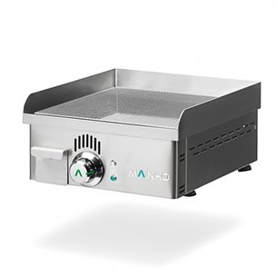 Mainho- Plancha Eléctrica Cromo Duro Placa Ranurada Serie Novo-Crom 400x440x180h mm MAINHO NCRREM-40N