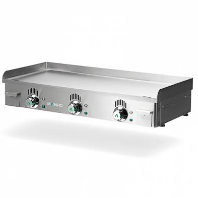 Mainho- Plancha Eléctrica Acero Rectificado Lisa Serie Novo-Snack 1000x440x180h mm MAINHO NSEM-100N