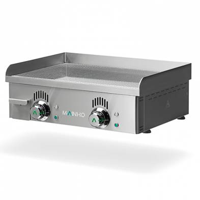 Mainho- Plancha Eléctrica Cromo Duro Placa Ranurada Serie Novo-Crom 600x440x180h mm MAINHO NCRREM-60N
