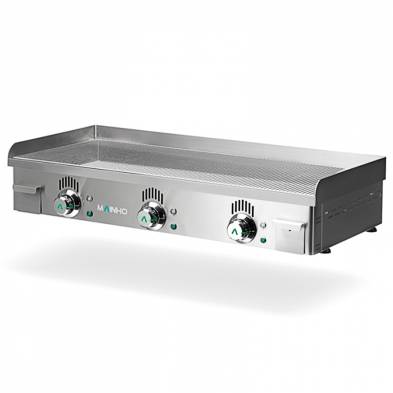 Mainho- Plancha Eléctrica Cromo Duro Placa Ranurada Serie Novo-Crom 1000x440x180h mm MAINHO NCRREM-100N