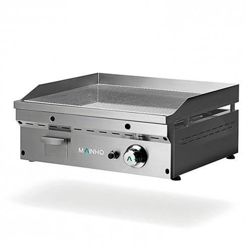 Mainho- Fry-Top a Gas Cromo Duro Placa Ranurada Serie Full-Crom 605x560x225h mm MAINHO FCRR-60