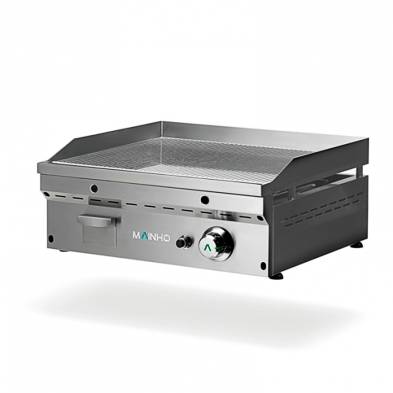 Mainho- Fry-Top Eléctrico Cromo Duro Placa Ranurada Serie Full-Crom 605x560x225h mm MAINHO FCRRE-60