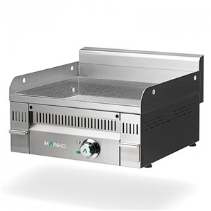 Mainho- Fry-Top Electico Cromo Duro Placa Ranurada Serie Euro-Crom 610x600x250h mm MAINHO PCRR-60ET