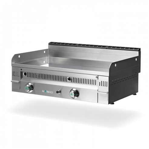 Mainho- Fry-Top a Gas Cromo Duro Placa Lisa Serie Euro-Crom 910x600x250h mm MAINHO PC-90 N