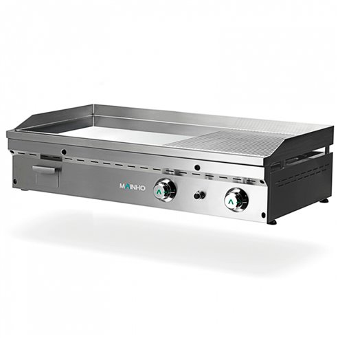 Mainho- Fry-Top a Gas Cromo Duro Placa 1/2 Lisa 1/2 Ranurada Serie Full-Crom 1205x560x225h mm MAINHO FCR-120