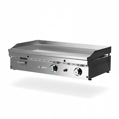 Mainho- Fry-Top Eléctrico Cromo Duro Placa Ranurada Serie Full-Crom 905x560x225h mm MAINHO FCRRE-90