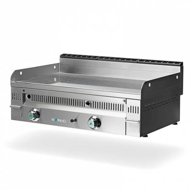 Mainho- Fry-Top a Gas Cromo Duro Placa Ranurada Serie Euro-Crom 910x600x250h mm MAINHO PCRR-90 N
