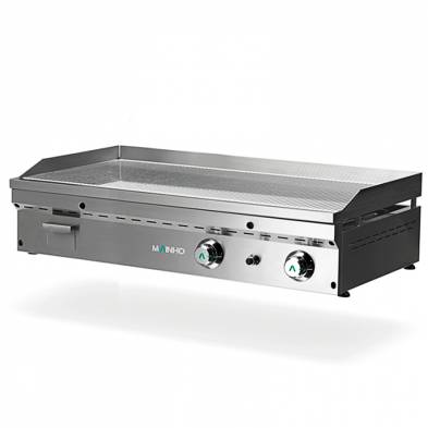 Fry-Top Eléctrico Cromo Duro Placa Ranurada Serie Full-Crom 1205x560x225h mm MAINHO FCRRE-120 