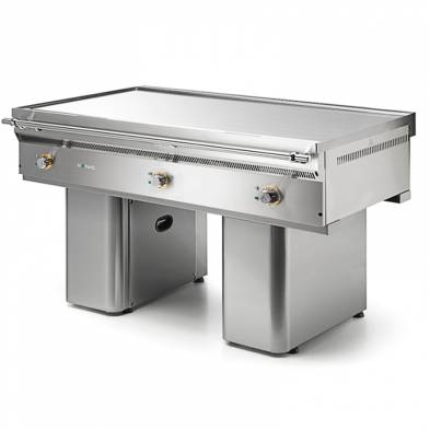 Mainho- Fry-Top Eléctrico Acero Rectificado Placa Lisa Serie Teppanyaki sobre Mostrador 1505x820x310h mm MAINHO FLET-150/7 TY