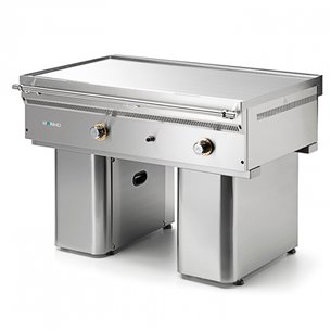 Fry-Top a Gas Modular Cromo Duro Placa Lisa  Serie Teppanyaki 1205x820x860h mm MAINHO FC-120/7 TY 