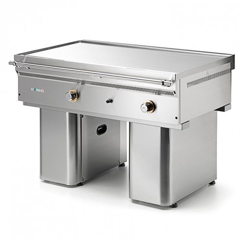 Fry-Top a Gas Modular Cromo Duro Placa Lisa  Serie Teppanyaki 1205x820x860h mm MAINHO FC-120/7 TY 