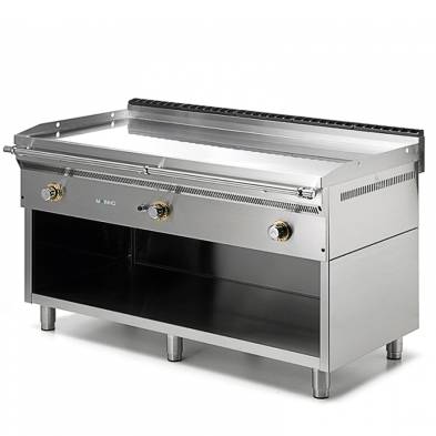 Mainho- Fry-Top a Gas Cromo Duro Placa Lisa Serie Uni sobre mostrador 1505x820x310h mm MAINHO FCT-150/7