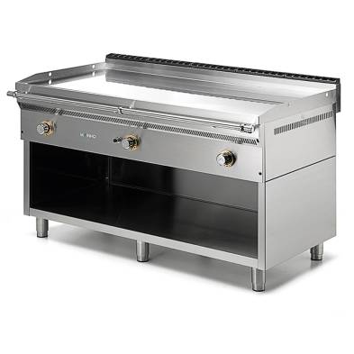 Mainho- Fry-Top Eléctrico Cromo Duro Placa Lisa Serie Uni sobre mostrador 1805x820x310h mm MAINHO FCET-180/7