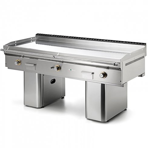 Mainho- Fry-Top a Gas Modular Cromo Duro Placa Lisa Serie Uni 1805x820x860h mm MAINHO FC-180/7