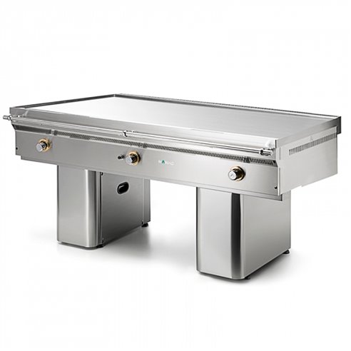 Mainho- Fry-Top a Gas Modular Cromo Duro Placa Lisa Serie Teppanyaki 1805x820x860h mm MAINHO FC-180/7 TY
