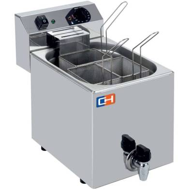 Clima Hosteleria- Cuecepasta Eléctrico Profesional 7 litros con 3 cestas 270X460X370h mm CP7L