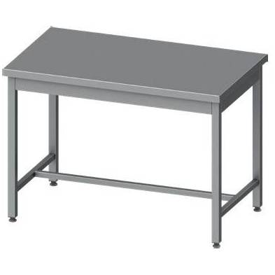 Mesa Central acero inoxidable AISI 201 sin estante 1000x600x850 mm MC106S Línea Varsovia-23,90 Kg (950086100)