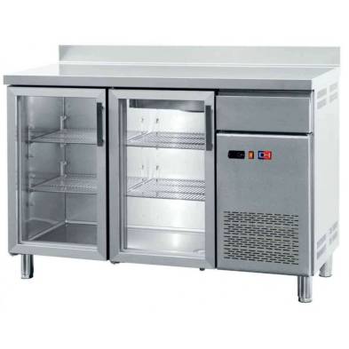Frente Mostrador Refrigerado con Puertas de Vidrio 2 puertas de 1442 x600 x1045h mm CORDOBA FMCH-150V