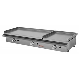 Hostelbar- Plancha a Gas Profesional 80+40 acero laminado PG80+40