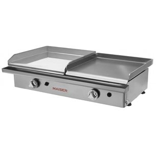 Hostelbar- Plancha a Gas Profesional 40 cromo duro+40 laminada PKR4L4