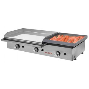 Plancha gas 60 cromo duro+40 frankfurt