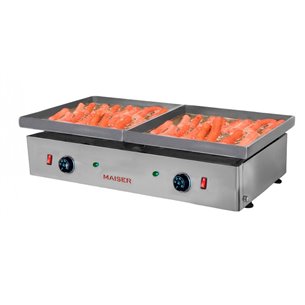 Plancha eléctrica 40+40 frankfurt