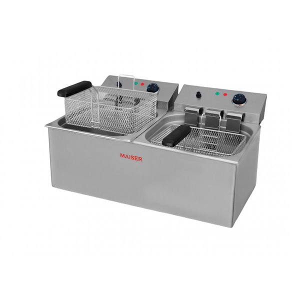 Maiser- Freidora Eléctrica Profesional de 10+10 litros con 4 cestas F12/103X2