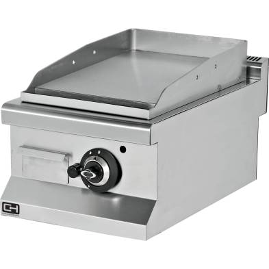 Clima Hosteleria- Fry tops a gas sobremesa liso acero rectificado 12 mm 6,5 kW 400x635x285h mm EMP6IG010 Línea 600 Estambul