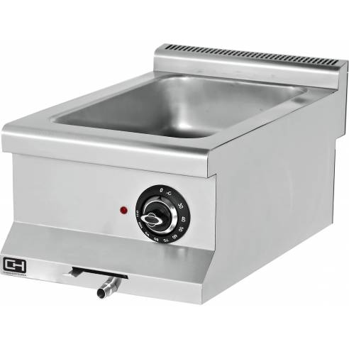 Clima Hosteleria- Baño María Capacidad 1-GN2/3 + 2-GN1/6 (no incluidas) 1,5 kW 400x635x285h mm EMP6SE010 Línea 600 Estambul