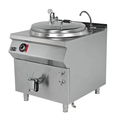 Clima Hosteleria- Marmita Eléctrica 250 litros Calentamiento Indirecto 30 kW 1200x900x850h mm Línea 900 Estambul