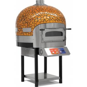 Horno de Pizza Eléctrico con Base de Piedra rotativa 6 pizzas de Diámetro 300 mm EMPSPO01 Línea Estambul