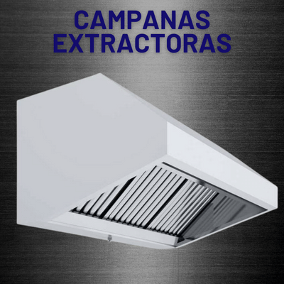 Campana extractora Cocina Industrial Mural con turbina Recta 800