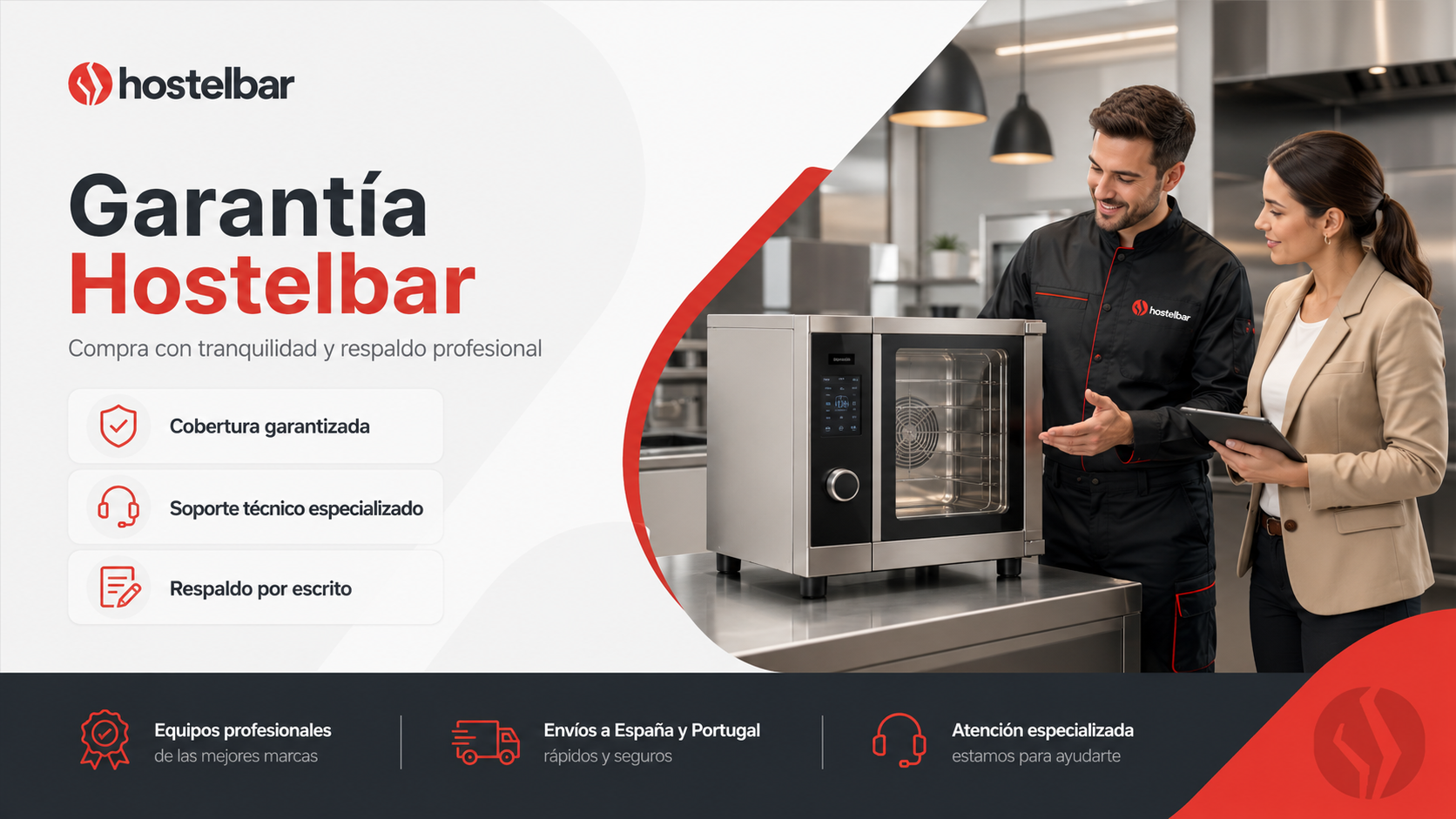 Garantía Hostelbar con soporte técnico especializado para maquinaria de hostelería