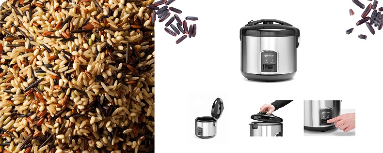 Panela elétrica de arroz com função de cozimento